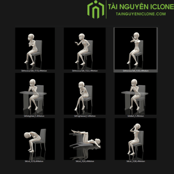 Classical Cartoon-Sit n' Talk-Female
