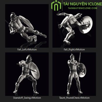 Gói Chuyển Động iClone Pha đấu khiên và kiếm nâng cao