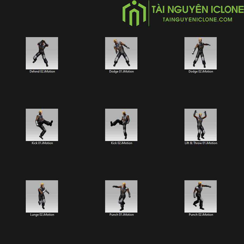 Gói Chuyển Động iClone Phim hành động