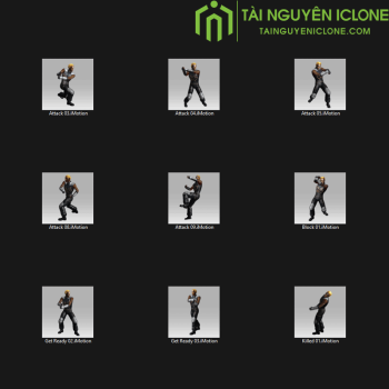 Gói Chuyển Động iClone Phim hành động