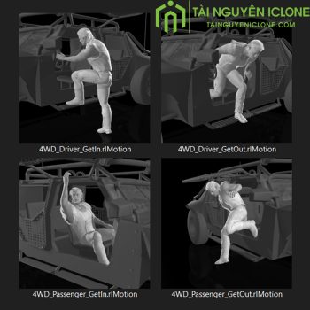 Gói Chuyển Động iClone Tương tác với xe