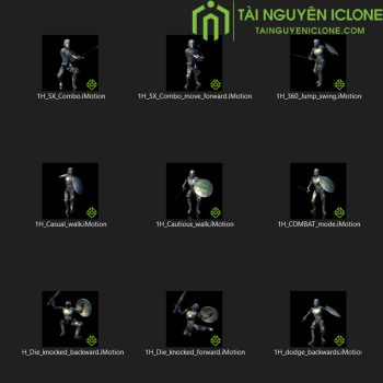 Gói iClone Chuyển động thời trung cổ