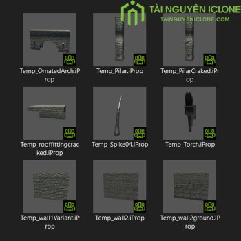 Gói iClone Ngôi đền cổ