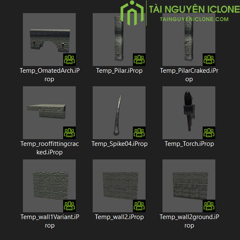 Gói iClone Ngôi đền cổ