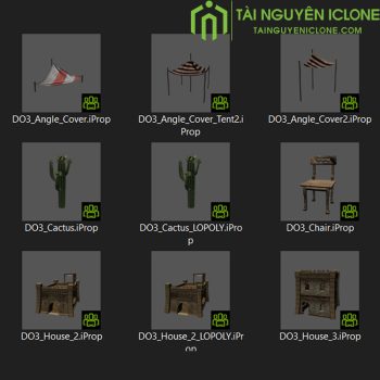 Gói iClone Ốc đảo xa mạc