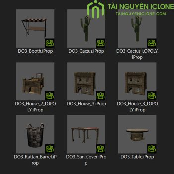 Gói iClone Ốc đảo xa mạc