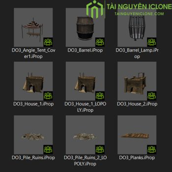 Gói iClone Ốc đảo xa mạc
