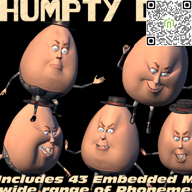 Gói iClone Nhân vật Hoạt hình humpty dumpty