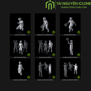 Gói Chuyển Động iClone Bạn bè của trẻ em