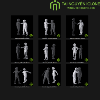 Gói Chuyển Động iClone Bạn bè của trẻ em