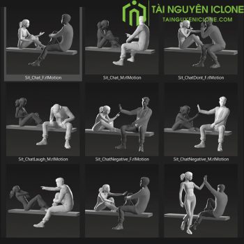 Gói Chuyển Động iClone Biểu cảm xã hội