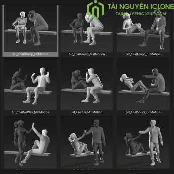 Gói Chuyển Động iClone Biểu cảm xã hội