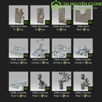 Gói hiệu ứng Công trình bị phá hủy cho iclone 8