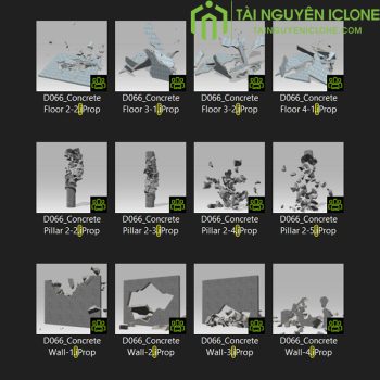 Gói hiệu ứng Công trình bị phá hủy cho iclone 8