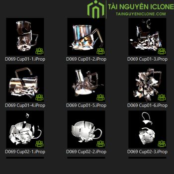 Gói hiệu ứng Đồ nhà bếp bị vỡ cho iclone 8