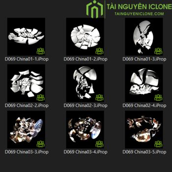 Gói hiệu ứng Đồ nhà bếp bị vỡ cho iclone 8