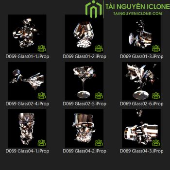 Gói hiệu ứng Đồ thủy tinh vỡ cho iclone 8