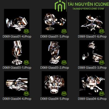 Gói hiệu ứng Đồ thủy tinh vỡ cho iclone 8