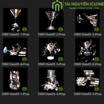 Gói hiệu ứng Đồ thủy tinh vỡ cho iclone 8