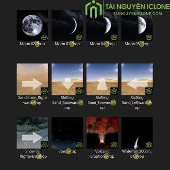 Gói hiệu ứng Hiện tượng tự nhiên cho iclone 8