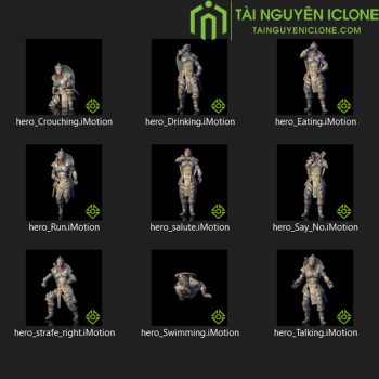 Gói iClone Anh hùng và kỵ sỹ