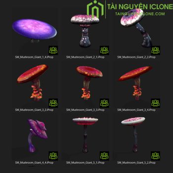 Gói iClone Bộ sưu tập nấm ảo