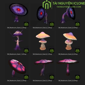 Gói iClone Bộ sưu tập nấm ảo