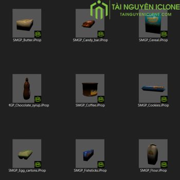 Gói iClone Các loại thực phẩm