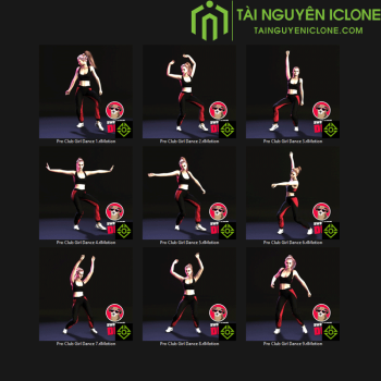Gói iClone Câu lạc bộ cô gái khiêu vũ chuyên nghiệp