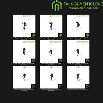 Gói iClone Chuyển động của pháp sư TNIC