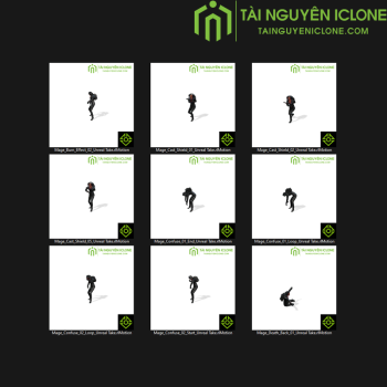 Gói iClone Chuyển động của pháp sư TNIC