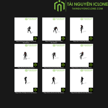 Gói iClone Chuyển động của pháp sư TNIC