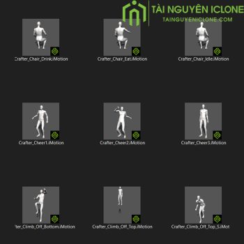 Gói iClone Chuyển động của thợ thủ công