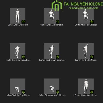 Gói iClone Chuyển động của thợ thủ công