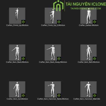 Gói iClone Chuyển động của thợ thủ công