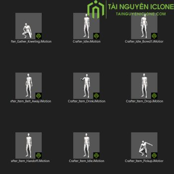 Gói iClone Chuyển động của thợ thủ công
