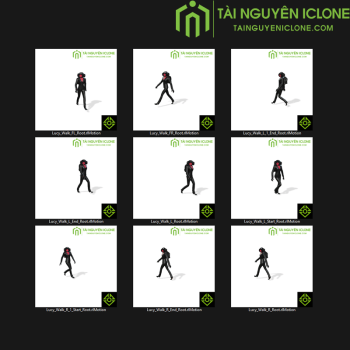 Gói iClone Chuyển động khom người