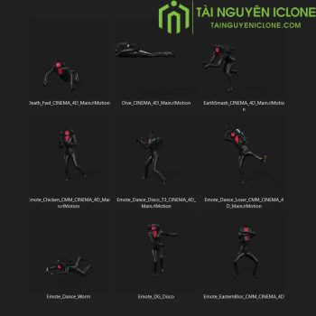 Gói iClone Chuyển động trong Fornite của Nam