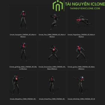Gói iClone Chuyển động trong Fornite của Nam