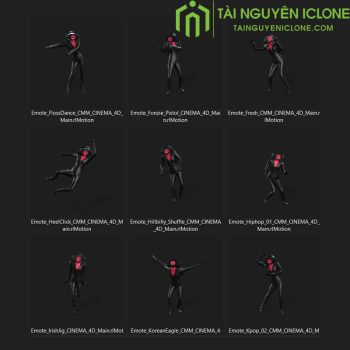 Gói iClone Chuyển động trong Fornite của Nam