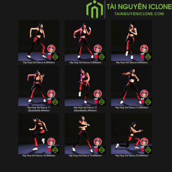 Gói iClone Cô gái nhảy hip hop