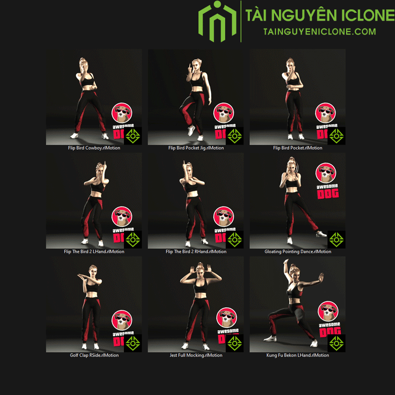 Gói iClone Cử chỉ chế nhạo và xúc phạm