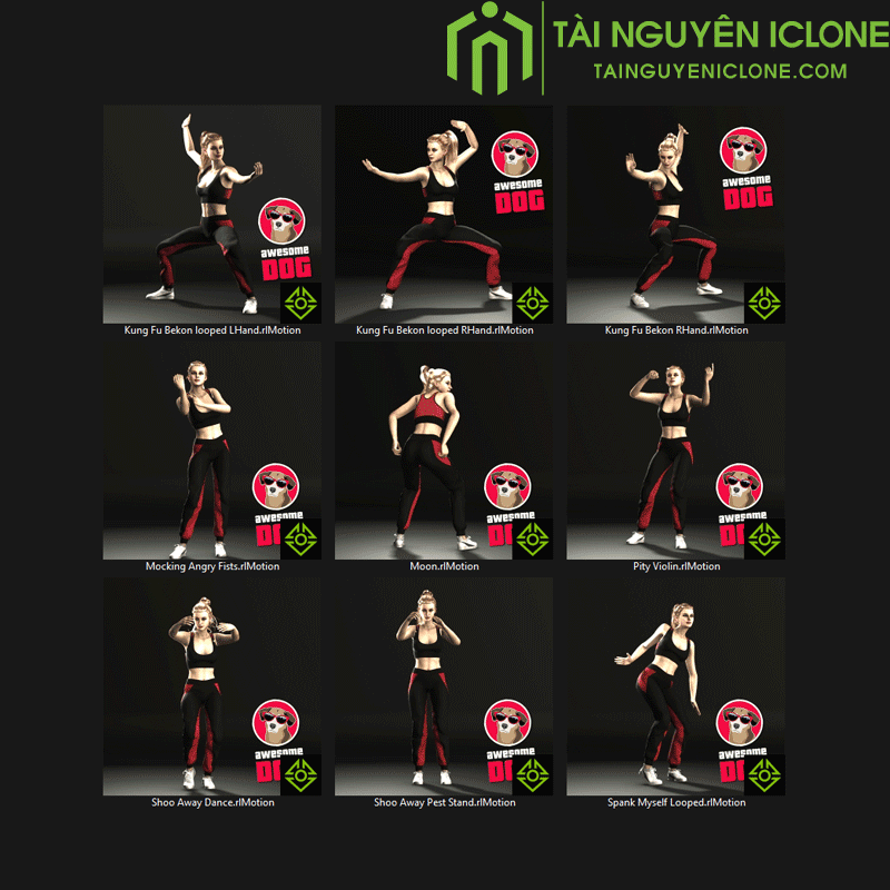 Gói iClone Cử chỉ chế nhạo và xúc phạm