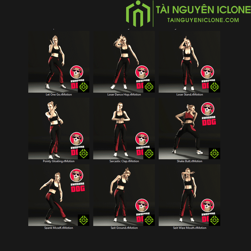 Gói iClone Cử chỉ chế nhạo và xúc phạm