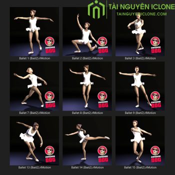 Gói iClone Điệu múa ba lê set 2