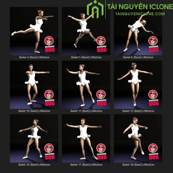Gói iClone Điệu múa ba lê set 2