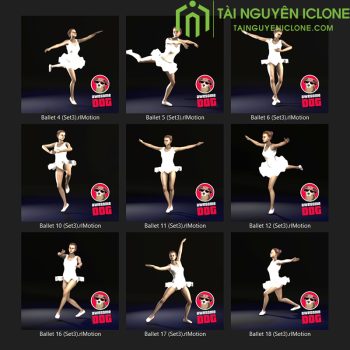 Gói iClone Điệu múa ba lê set 3