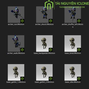Gói iClone Đội quân hài cốt
