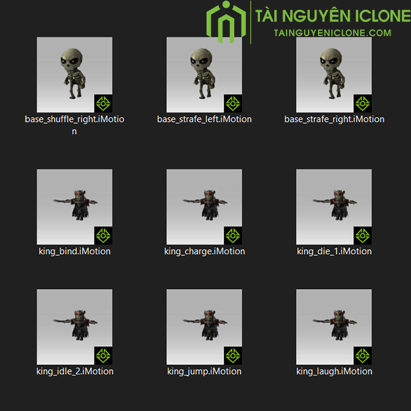 Gói iClone Props full Motions : Đội quân hài cốt - Ảnh 4