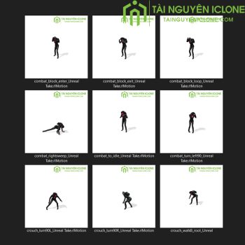 Gói iClone Hành động của nữ TNIC